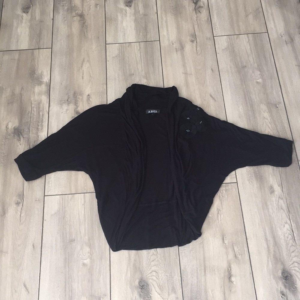 A.BYER Women’s Black Cardigan Size M